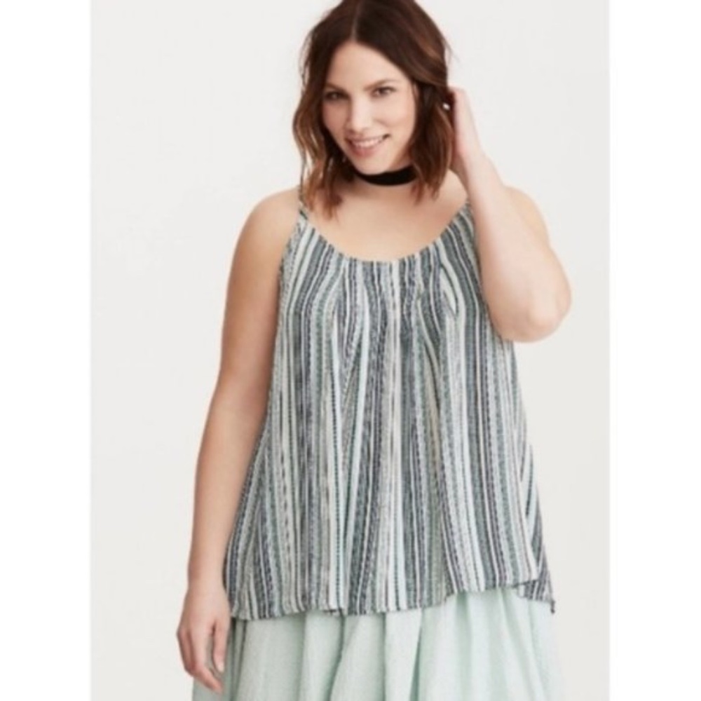 TORRID | Georgette Striped Swing Cami
